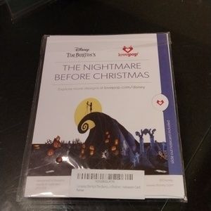 The Nightmare Before Christmas Disney TIm Burton Lovepop Pop Up Greeting Card